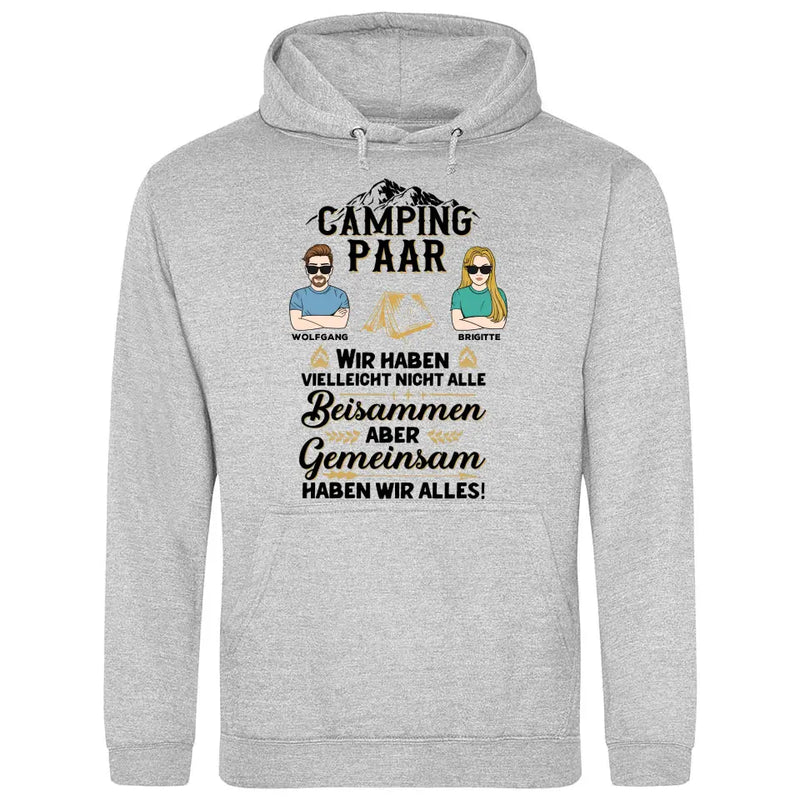 Camping Paar - Personalisierbarer Hoodie (Unisex)