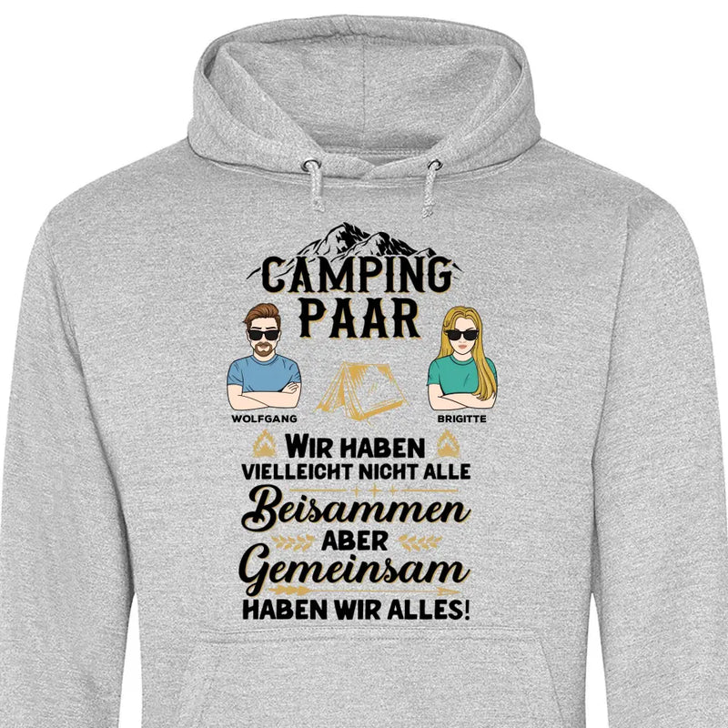 Camping Paar - Personalisierbarer Hoodie (Unisex)