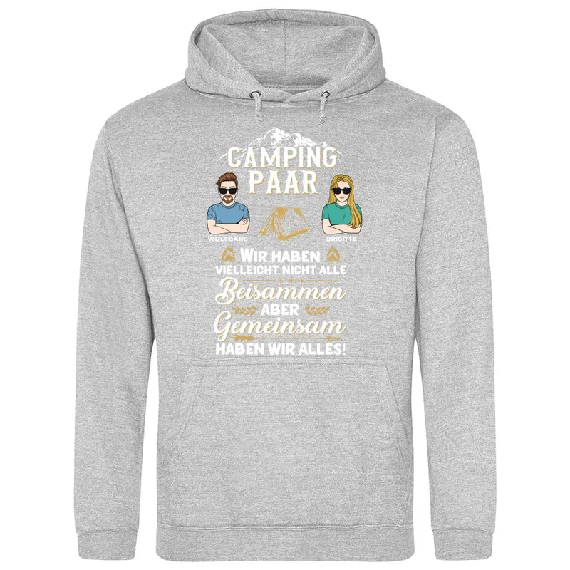 Camping Paar - Personalisierbarer Hoodie (Unisex)