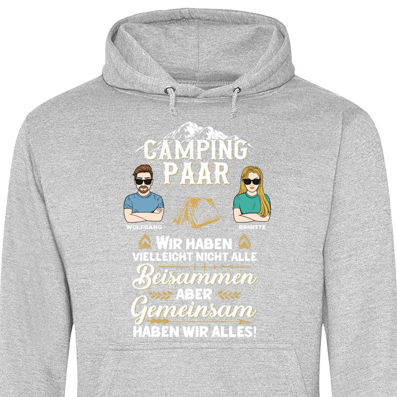 Camping Paar - Personalisierbarer Hoodie (Unisex)