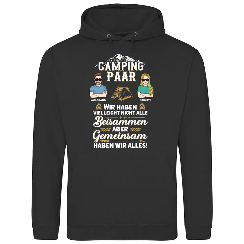 Camping Paar - Personalisierbarer Hoodie (Unisex)