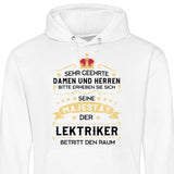 Majestät betritt den Raum - Personalisierbarer Hoodie (Unisex)