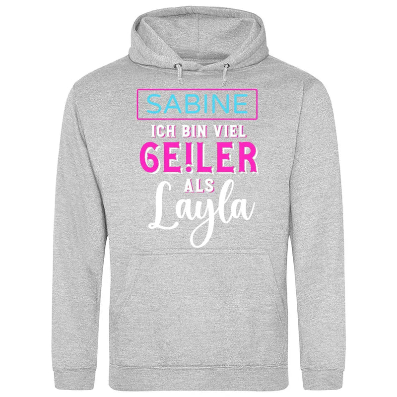 Ge!ler als Layla - Personalisierbarer Hoodie (Unisex)