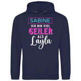 Ge!ler als Layla - Personalisierbarer Hoodie (Unisex)