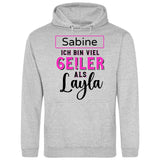 Ge!ler als Layla - Personalisierbarer Hoodie (Unisex)