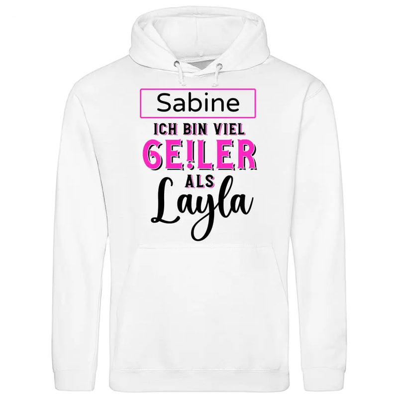 Ge!ler als Layla - Personalisierbarer Hoodie (Unisex)