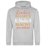 Locker bleiben - Personalisierbarer Hoodie (Unisex)