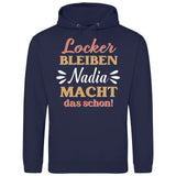 Locker bleiben - Personalisierbarer Hoodie (Unisex)