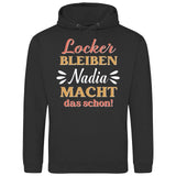 Locker bleiben - Personalisierbarer Hoodie (Unisex)