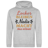 Locker bleiben - Personalisierbarer Hoodie (Unisex)