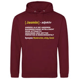 Vorname Definition - Personalisierbarer Hoodie (Unisex)