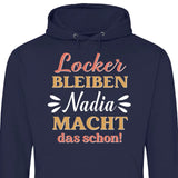 Locker bleiben - Personalisierbarer Hoodie (Unisex)