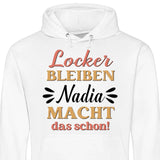 Locker bleiben - Personalisierbarer Hoodie (Unisex)