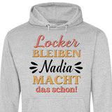 Locker bleiben - Personalisierbarer Hoodie (Unisex)