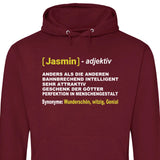 Vorname Definition - Personalisierbarer Hoodie (Unisex)