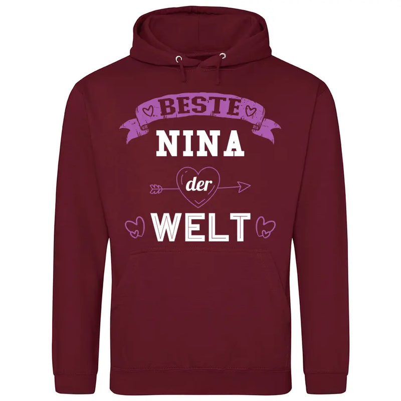 Beste der Welt - Personalisierbarer Hoodie (Unisex)