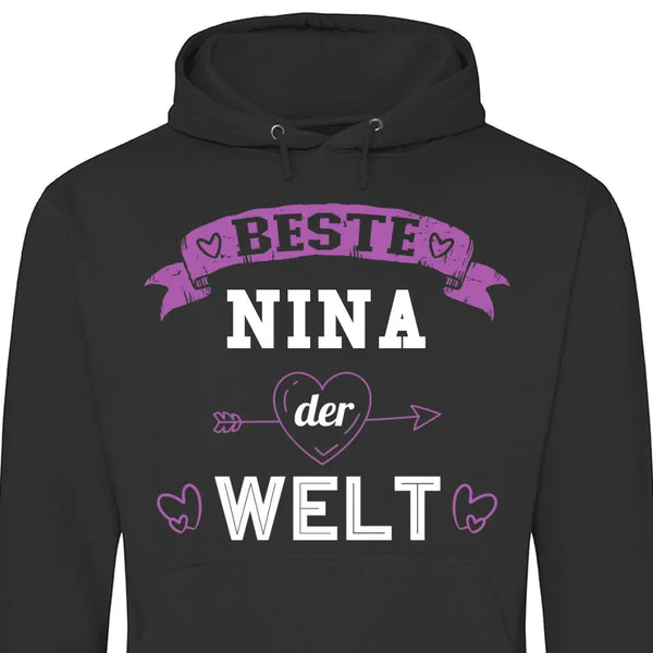 Beste der Welt - Personalisierbarer Hoodie (Unisex)