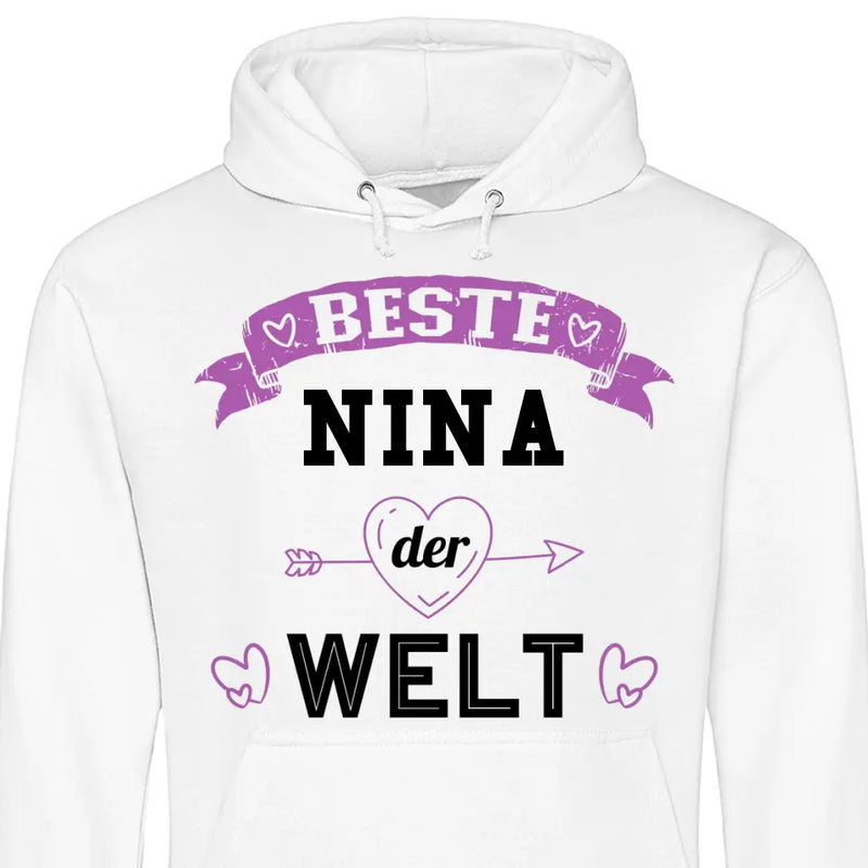 Beste der Welt - Personalisierbarer Hoodie (Unisex)