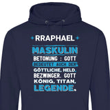 Name Bedeutung - Personalisierbarer Hoodie (Unisex)