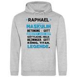 Name Bedeutung - Personalisierbarer Hoodie (Unisex)