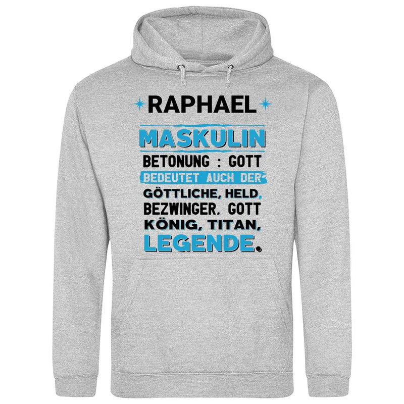 Name Bedeutung - Personalisierbarer Hoodie (Unisex)