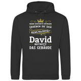 Majestät betritt das Gebäude - Personalisierbarer Hoodie (Unisex)