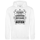 Legende von der alle reden - Personalisierbarer Hoodie (Unisex)