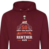 So sieht ein ein cooler Rentner aus - Personalisierbarer Hoodie (Unisex)