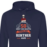 So sieht ein ein cooler Rentner aus - Personalisierbarer Hoodie (Unisex)