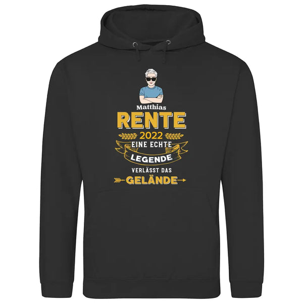 Legende verlässt das Gelände - Personalisierbarer Hoodie (Unisex)