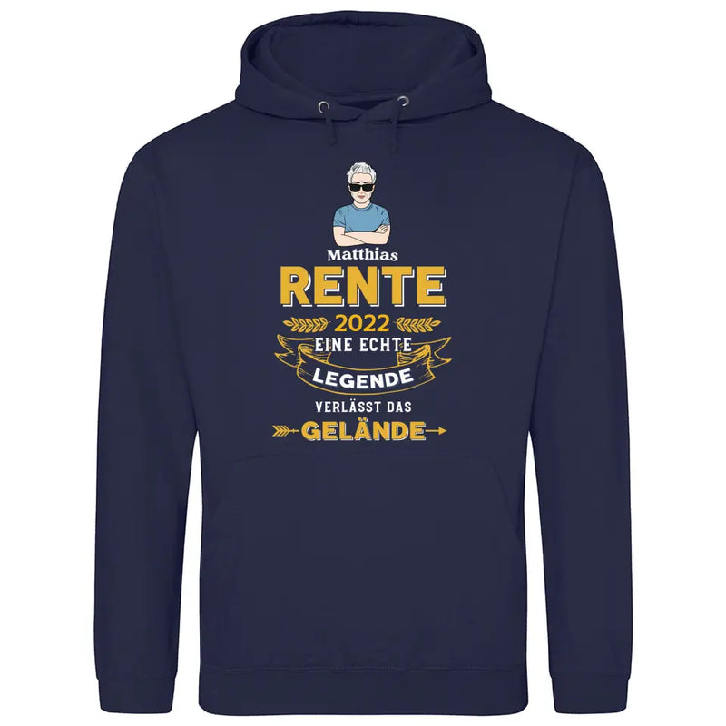 Legende verlässt das Gelände - Personalisierbarer Hoodie (Unisex)