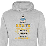 Legende verlässt das Gelände - Personalisierbarer Hoodie (Unisex)