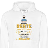 Legende verlässt das Gelände - Personalisierbarer Hoodie (Unisex)