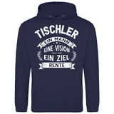 Ein Ziel: Rente - Personalisierbarer Hoodie (Unisex)