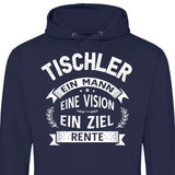 Ein Ziel: Rente - Personalisierbarer Hoodie (Unisex)