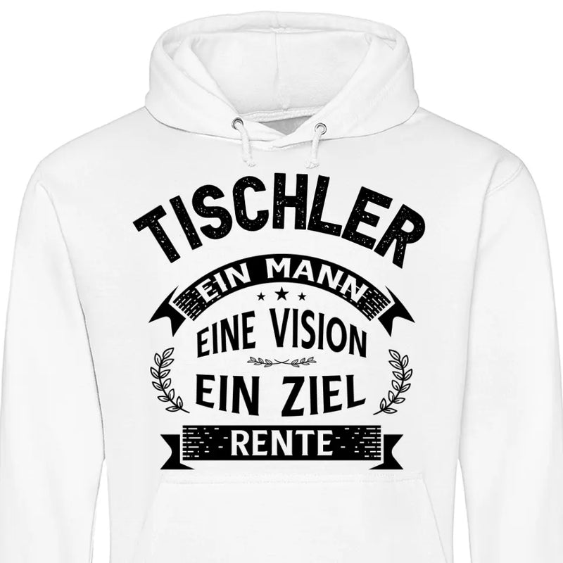 Ein Ziel: Rente - Personalisierbarer Hoodie (Unisex)