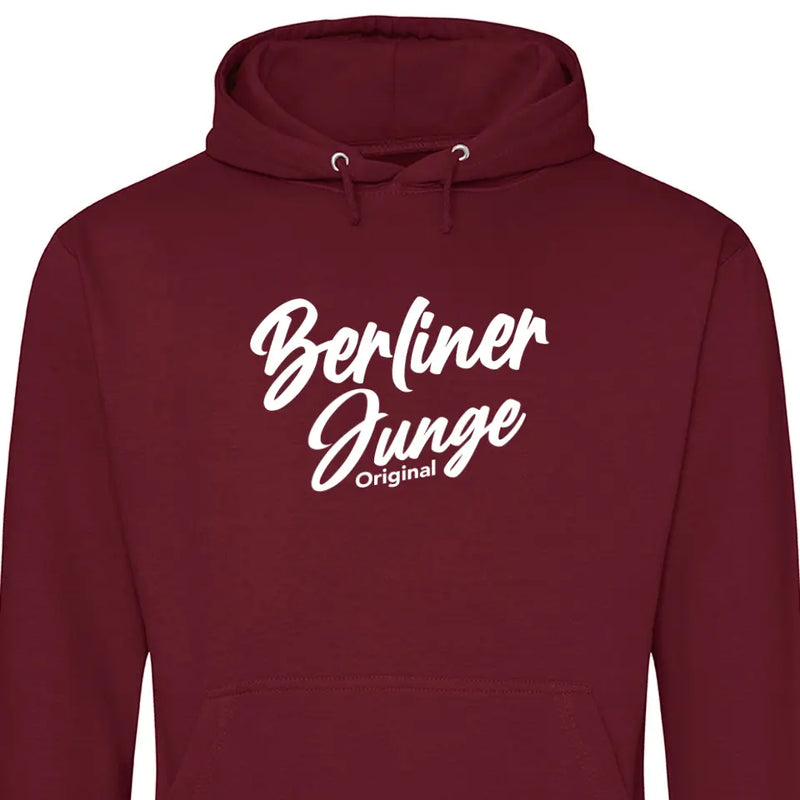 Stadtname Junge Original - Personalisierbarer Hoodie (Unisex)