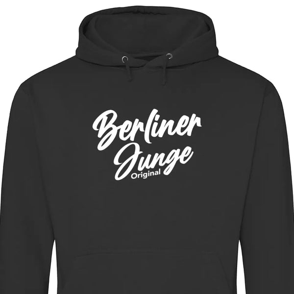 Stadtname Junge Original - Personalisierbarer Hoodie (Unisex)