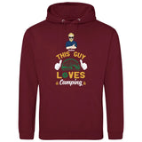 This Guy loves Camping - Personalisierbarer Hoodie (Unisex)