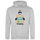 This Guy loves Camping - Personalisierbarer Hoodie (Unisex)