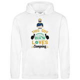 This Guy loves Camping - Personalisierbarer Hoodie (Unisex)