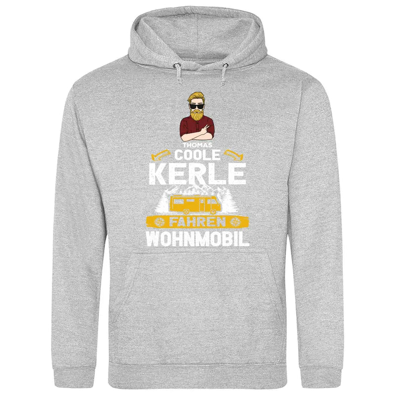 Coole Kerle fahren Wohnmobil - Personalisierbarer Hoodie (Unisex)