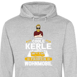 Coole Kerle fahren Wohnmobil - Personalisierbarer Hoodie (Unisex)