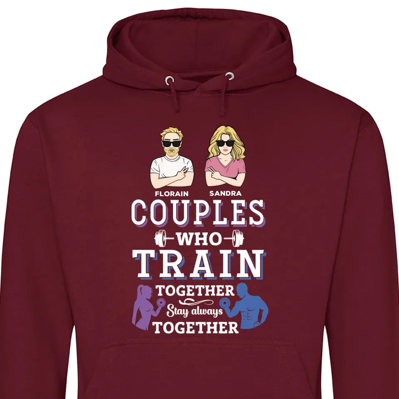 Couples Train Together Stay Together - Personalisierbarer Hoodie (Unisex)