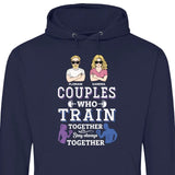 Couples Train Together Stay Together - Personalisierbarer Hoodie (Unisex)