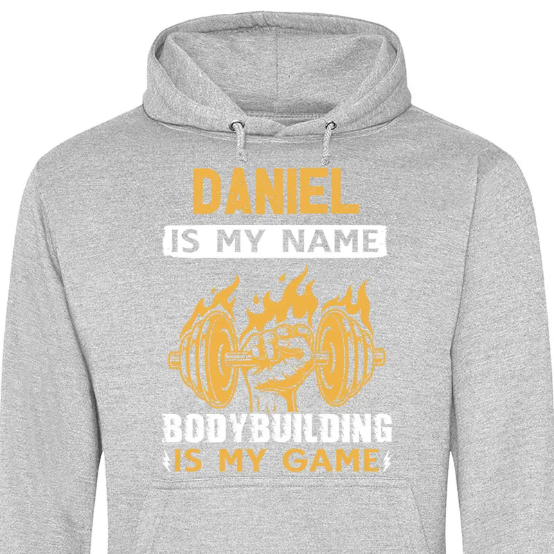 Bodybuilding is my game - Personalisierbarer Hoodie (Unisex)