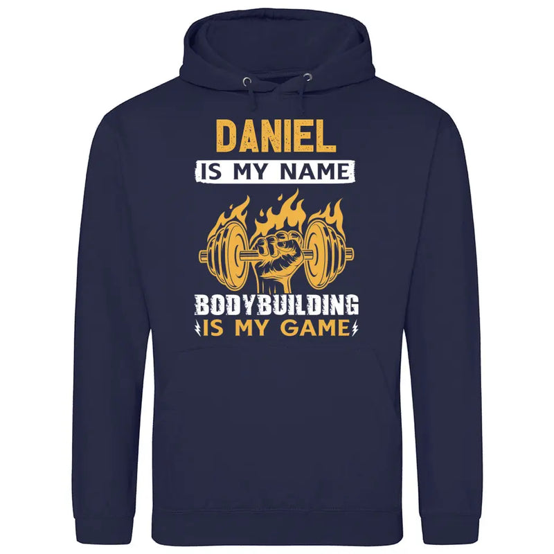 Bodybuilding is my game - Personalisierbarer Hoodie (Unisex)