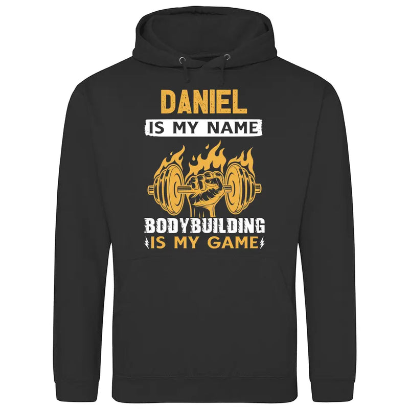 Bodybuilding is my game - Personalisierbarer Hoodie (Unisex)