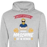 Nicht stören, Maschine im Betrieb - Personalisierbarer Hoodie (Unisex)