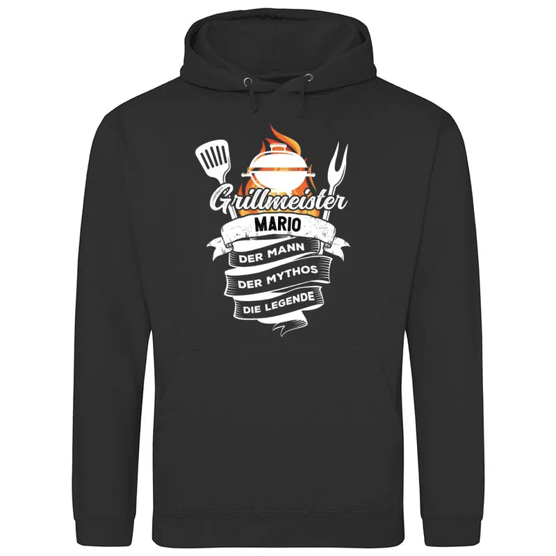 Grillmeister, Mann, Mythos, Legende - Personalisierbarer Hoodie (Unisex)